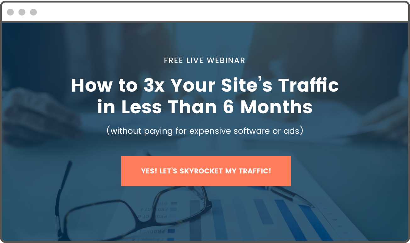 Free Live Webinar Lead Magnet Example