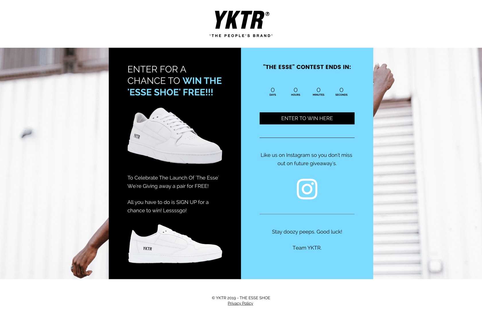 best giveaway landing page examples 2020